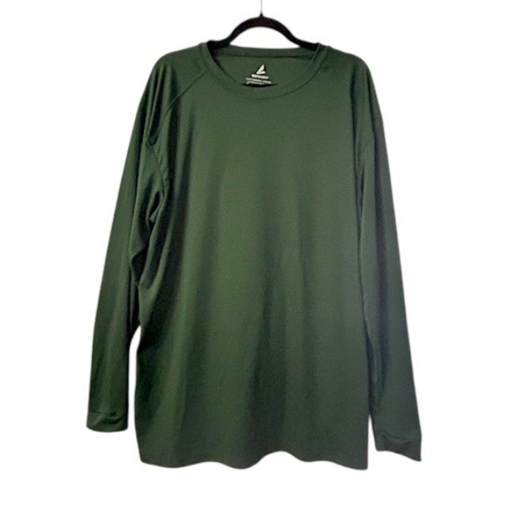 BSN SPORTS Men's XL Long Sleeve Performance‎ Dri-fit Top Activewear Green Sports